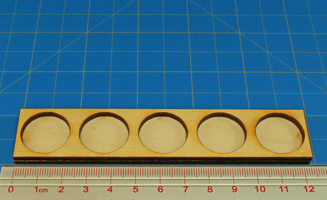 LITKO 5x1 Formation Tray for 20mm Circle Bases Compatible with Oathmark-Movement Trays-LITKO Game Accessories