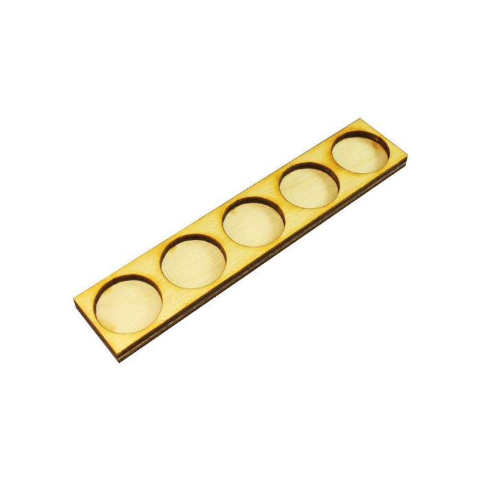 LITKO 5x1 Formation Tray for 20mm Circle Bases Compatible with Oathmark-Movement Trays-LITKO Game Accessories