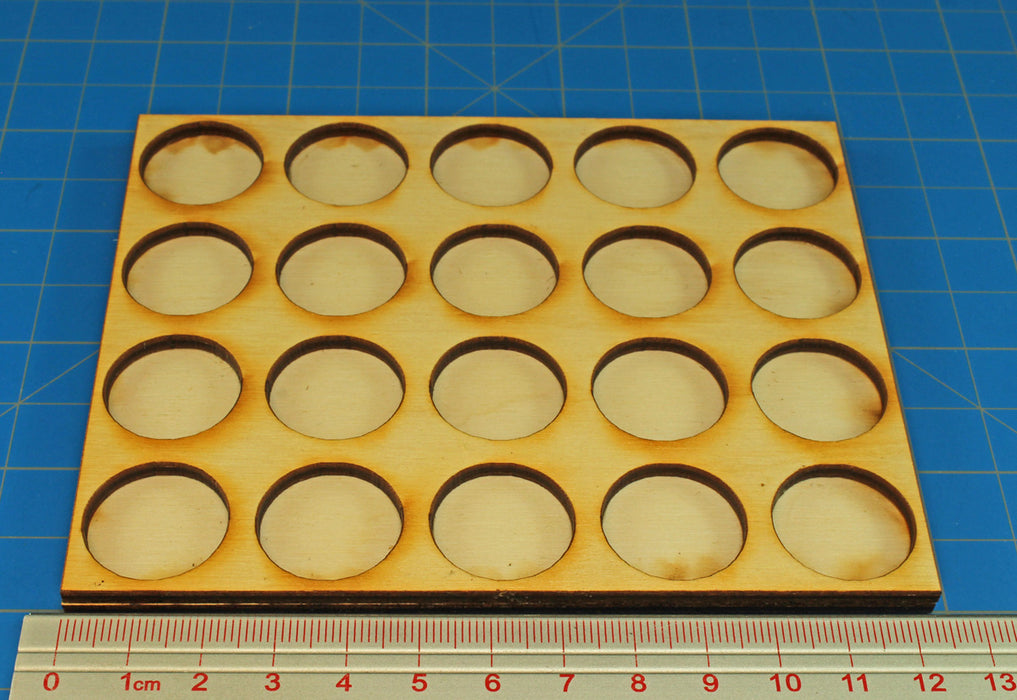LITKO 5x4 Formation Tray for 20mm Circle Bases Compatible with Oathmark-Movement Trays-LITKO Game Accessories