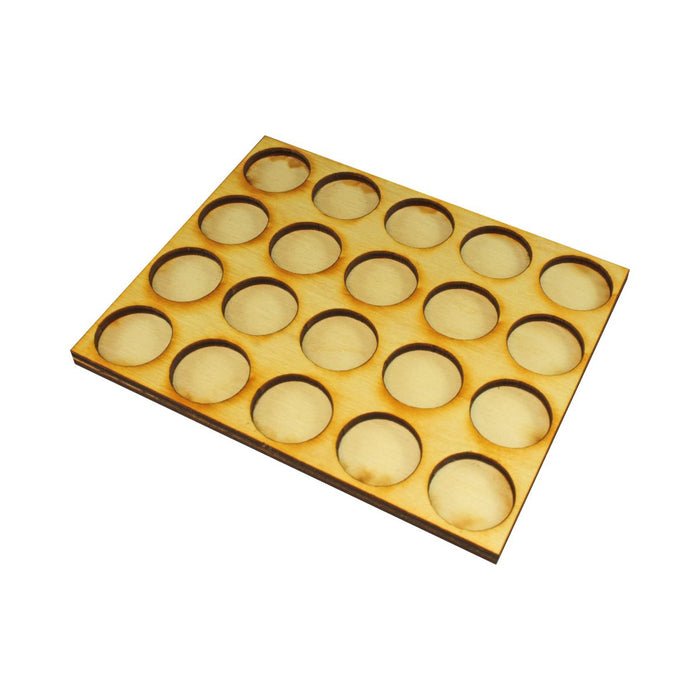 LITKO 5x4 Formation Tray for 20mm Circle Bases Compatible with Oathmark-Movement Trays-LITKO Game Accessories