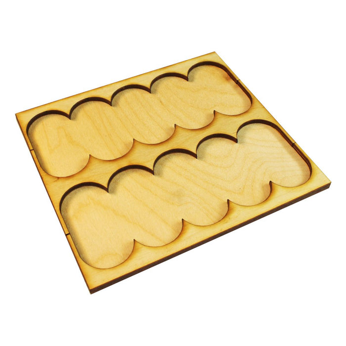 LITKO 5x2 Formation Rank Tray for 25x50mm Pill Bases-Movement Trays-LITKO Game Accessories