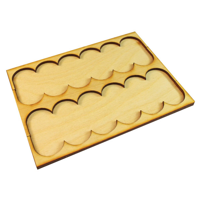 LITKO 6x2 Formation Rank Tray for 25x50mm Pill Bases-Movement Trays-LITKO Game Accessories