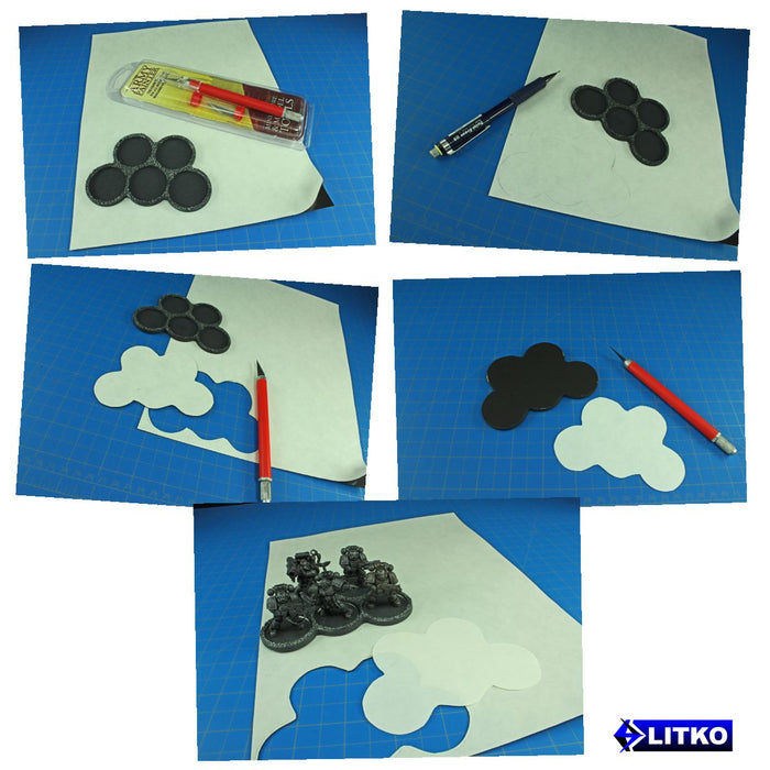 "Flexible Steel" Vinyl Magnetically-Receptive Sheet (0.025in Thick)-Sheet Materials-LITKO Game Accessories