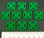 LITKO Star Base Tokens, Green (10)-Tokens-LITKO Game Accessories