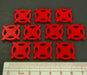 LITKO Star Base Tokens, Red (10)-Tokens-LITKO Game Accessories