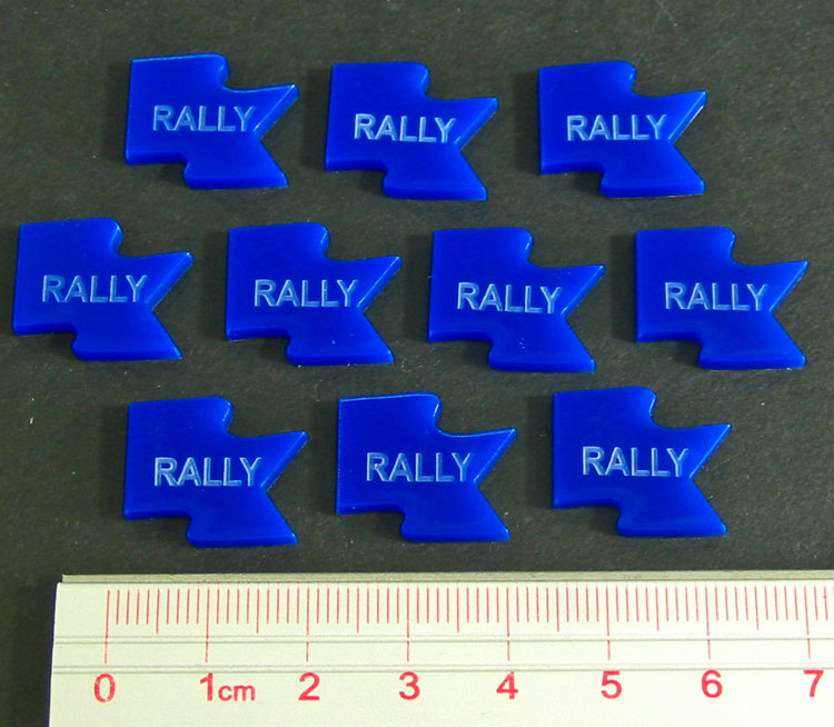LITKO Rally Tokens, Blue (10)-Tokens-LITKO Game Accessories