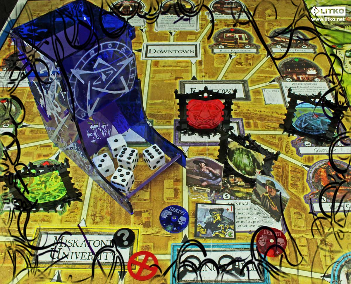 LITKO Sealed Gate Tokens Compatible with the Cthulhu Horror Games (6)-Tokens-LITKO Game Accessories