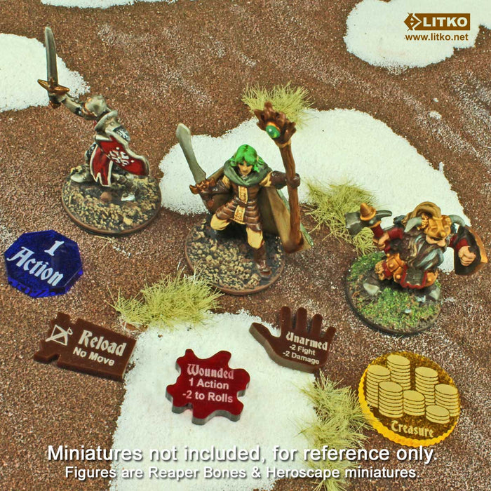 FG: Crossbow Reload Tokens, Brown (10)-Tokens-LITKO Game Accessories