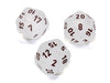 Frosted™ Polyhedral Clear/black d20 (Single Die) - LITKO Game Accessories