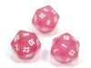 Frosted™ Polyhedral Pink/white d20 (Single Die)-Dice-LITKO Game Accessories