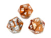 Gemini® Polyhedral Copper-Steel/white d20 (Single Die)-Dice-LITKO Game Accessories