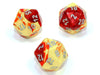 Gemini® Polyhedral Red-Yellow/silver d20 (Single Die)-Dice-LITKO Game Accessories