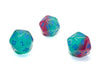 Gemini® Polyhedral Gel Green-Pink/blue Luminary™ d20 (Single Die)-Dice-LITKO Game Accessories