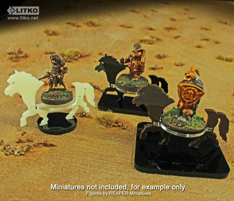 LITKO Pony Character Mount with 25x50mm Base, Brown-Character Mount-LITKO Game Accessories