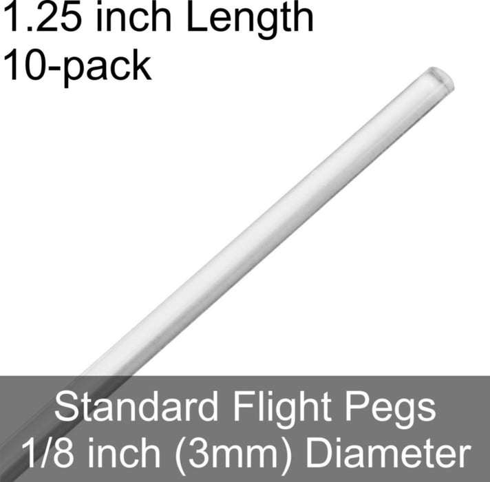 Standard Flight Pegs, 1.25 inch length (10)-Flight Pegs-LITKO Game Accessories