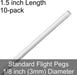Standard Flight Pegs, 1.5 inch length (10)-Flight Pegs-LITKO Game Accessories