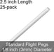 Standard Flight Pegs, 2.5 inch length (25)-Flight Pegs-LITKO Game Accessories