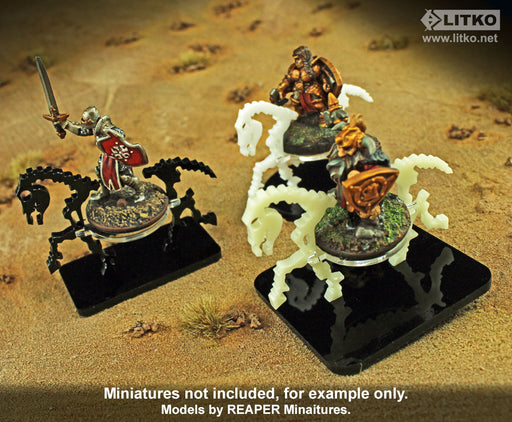 LITKO Skeletal Steed Character Mount with 2-inch Square Base, White-Character Mount-LITKO Game Accessories