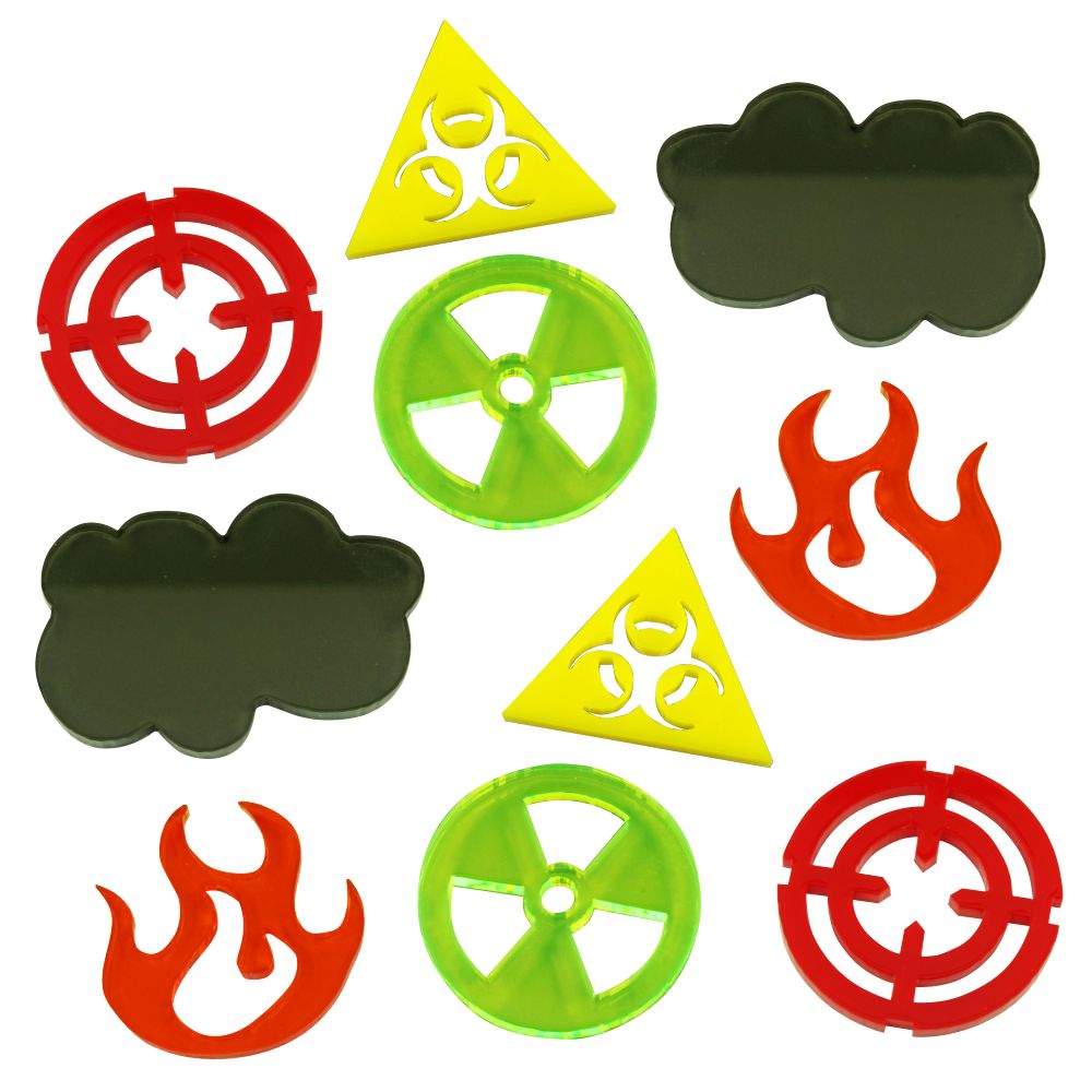 Area Effect Tokens | Smoke | Fire | Target | Radiation — LITKO Game ...
