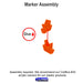 LITKO Blast Markers, Small, Fluorescent Amber (7)-Tokens-LITKO Game Accessories