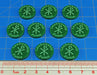 LITKO Leadership Point Tokens Compatible with Dux Bellorum, Green (10)-Tokens-LITKO Game Accessories