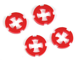 LITKO Mini Targeting Reticules, Red (10)-Tokens-LITKO Game Accessories