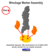 LITKO Flaming Wreckage Markers, Medium (5) - LITKO Game Accessories
