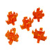 LITKO Flame Markers, Medium, Fluorescent Amber (5)-Tokens-LITKO Game Accessories