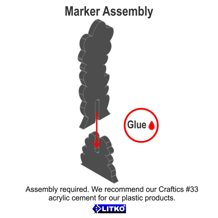 LITKO Smoke Column Markers, Large, Translucent Grey (3)-Tokens-LITKO Game Accessories