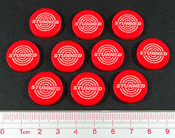 LITKO Stunned Tokens, Red (10)-Tokens-LITKO Game Accessories