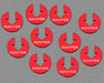 LITKO Routed Tokens, Red (10) - LITKO Game Accessories