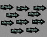 LITKO Attack Tokens, Black (10)-Tokens-LITKO Game Accessories