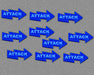 LITKO Attack Tokens, Blue (10)-Tokens-LITKO Game Accessories