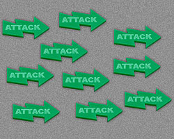 LITKO Attack Tokens, Green (10)-Tokens-LITKO Game Accessories