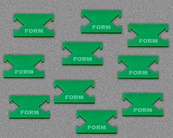 LITKO Form Tokens, Green (10)-Tokens-LITKO Game Accessories
