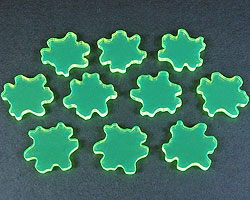 Acid Splatter Tokens, Fluorescent Green (10)-Tokens-LITKO Game Accessories