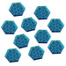 Space Shield Tokens, Fluorescent Blue (10)-Tokens-LITKO Game Accessories