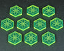 LITKO Energy Tokens, Fluorescent Green (10)-Tokens-LITKO Game Accessories