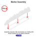 LITKO Smoke Screen Markers, Mini, Translucent White (4) - LITKO Game Accessories