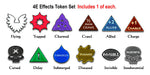 4E Effects Token Set, Multi-Color (12) - LITKO Game Accessories