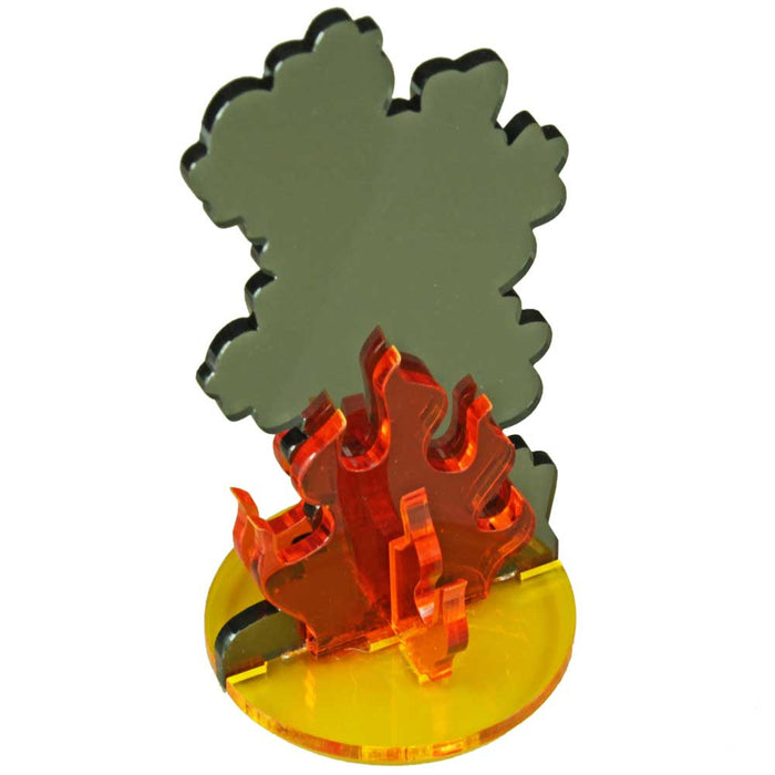 LITKO Flaming Wreckage Marker, Extra Large-Tokens-LITKO Game Accessories