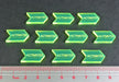 LITKO Activated Tokens, Fluorescent Green (10)-Tokens-LITKO Game Accessories