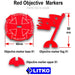 Objective Markers, Red-Tokens-LITKO Game Accessories