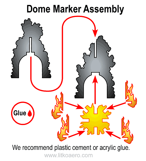 LITKO Flaming Dome Marker-Tokens-LITKO Game Accessories