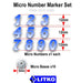 Micro Number, Blue (10)-Tokens-LITKO Game Accessories