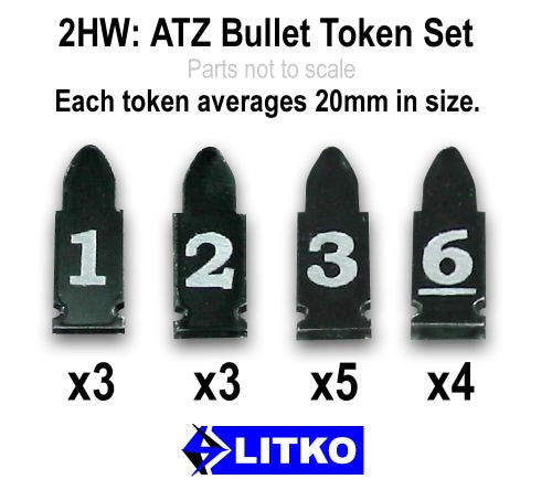 LITKO THW All Things Zombie Tokens Set, Translucent Grey (15)-Tokens-LITKO Game Accessories