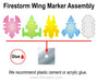 Firestorm Wing Markers, Multi-Color (15)-Tokens-LITKO Game Accessories