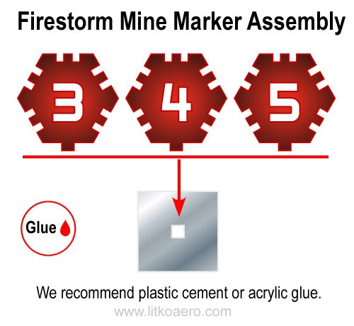 LITKO Firestorm Mine Markers, Translucent Red (15)-Tokens-LITKO Game Accessories