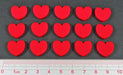 Heart Tokens, Red (15)-Tokens-LITKO Game Accessories