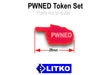 LITKO PWNED Tokens, Fluorescent Pink (10) - LITKO Game Accessories